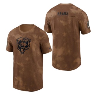 2023 Salute To Service Veterans Bears Brown Sideline T-Shirt