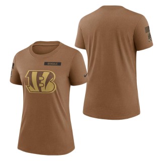 2023 Salute To Service Veterans Bengals Brown Legend Women's T-Shirt