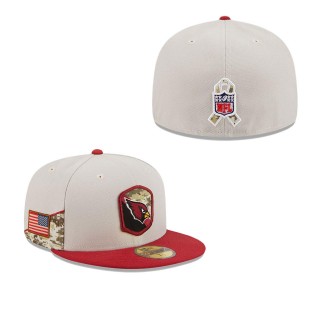 2023 Salute To Service Veterans Cardinals Stone Cardinal Fitted Hat