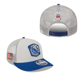 2023 Salute To Service Veterans Colts Stone Royal Low Profile Snapback Hat