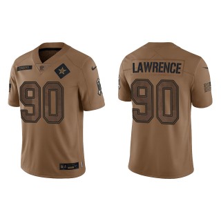 2023 Salute To Service Veterans Demarcus Lawrence Cowboys Brown Jersey