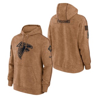 2023 Salute To Service Veterans Falcons Brown Club Hoodie