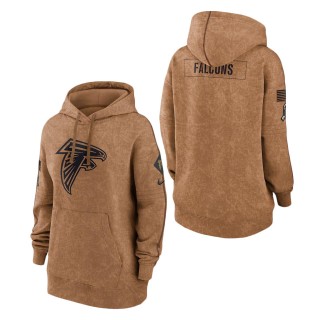 2023 Salute To Service Veterans Falcons Brown Women's Hoodie