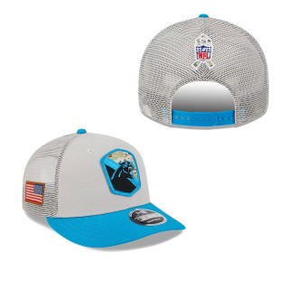2023 Salute To Service Veterans Panthers Stone Blue Low Profile Snapback Hat