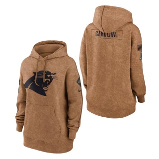 2023 Salute To Service Veterans Panthers Brown Women's Hoodie