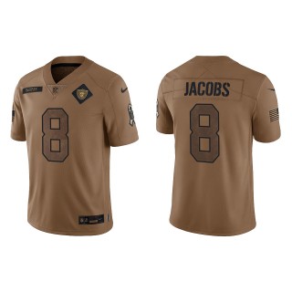 2023 Salute To Service Veterans Josh Jacobs Raiders Brown Jersey