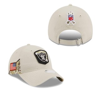 2023 Salute To Service Veterans Raiders Stone 9TWENTY Adjustable Women's Hat