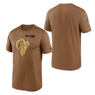 2023 Salute To Service Veterans Rams Brown Legend T-Shirt
