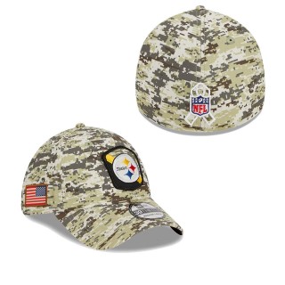2023 Salute To Service Veterans Steelers Camo Flex Hat