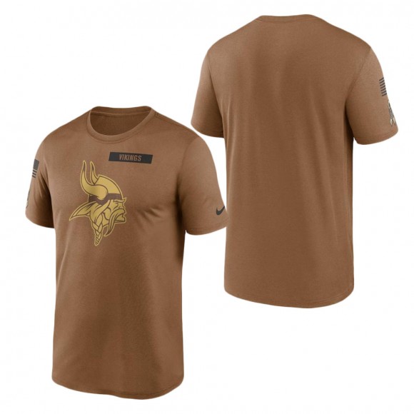 2023 Salute To Service Veterans Vikings Brown Legend T-Shirt