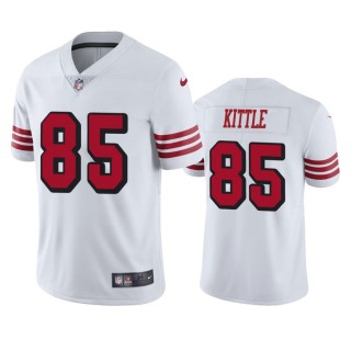 San Francisco 49ers #85 Men's White George Kittle Color Rush Limited Jersey