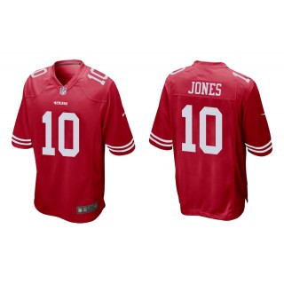 Men's Mac Jones San Francisco 49ers Scarlet 2021 NFL Draft Jersey