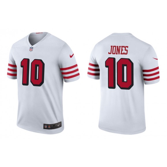 Men's Mac Jones San Francisco 49ers White Color Rush Legend Jersey