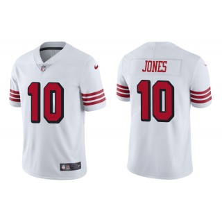 Men's Mac Jones San Francisco 49ers White Color Rush Limited Jersey