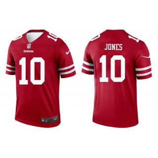 Men's Mac Jones San Francisco 49ers Scarlet Legend Jersey