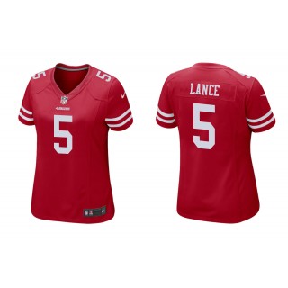 Women's Trey Lance San Francisco 49ers Scarlet 2021 NFL Draft Jersey
