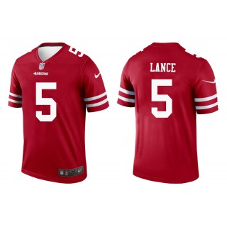 Men's Trey Lance San Francisco 49ers Scarlet Legend Jersey