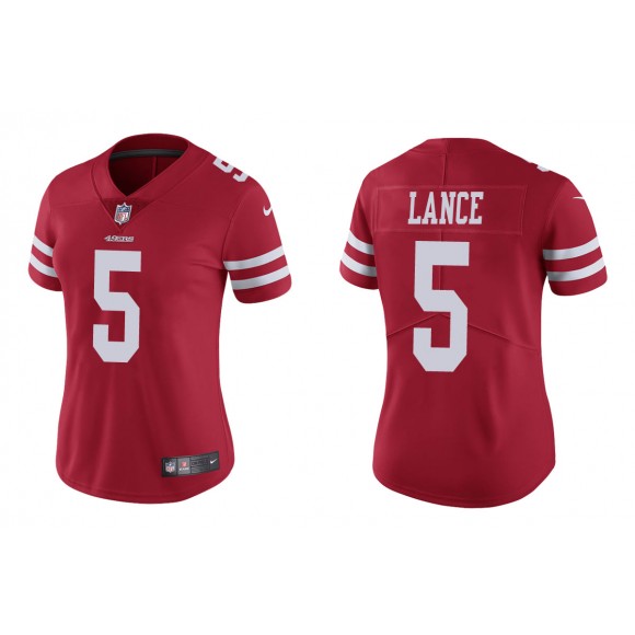 Women's Trey Lance San Francisco 49ers Scarlet Vapor Limited Jersey