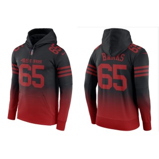 Aaron Banks 49ers Men's Gradient Black Red Hoodie