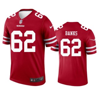 San Francisco 49ers Aaron Banks Scarlet Legend Jersey