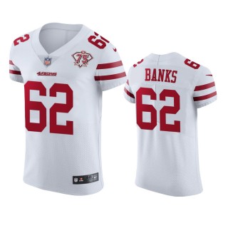 San Francisco 49ers Aaron Banks White 75th Anniversary Jersey - Men's
