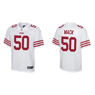 Youth 49ers Alex Mack Game White Jersey