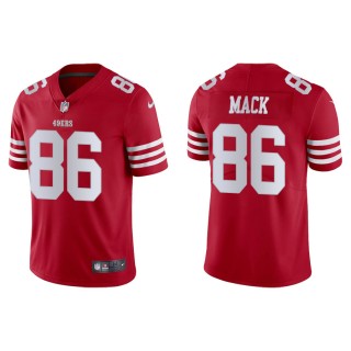 Austin Mack 49ers Men's Vapor Limited Scarlet Jersey