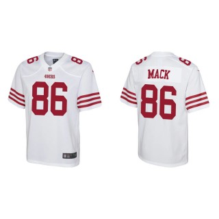 Youth 49ers Austin Mack Game White Jersey