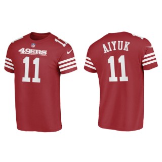 Brandon Aiyuk 49ers Men's Name & Number Scarlet T-Shirt
