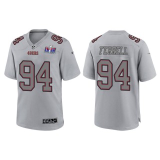 49ers Clelin Ferrell Gray Super Bowl LVIII Atmosphere Fashion Game Jersey