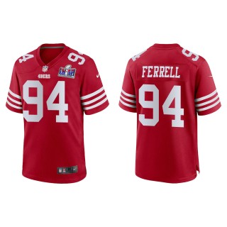 49ers Clelin Ferrell Scarlet Super Bowl LVIII Game Jersey