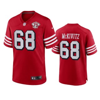 San Francisco 49ers Colton McKivitz Scarlet 75th Anniversary Alternate Game Jersey