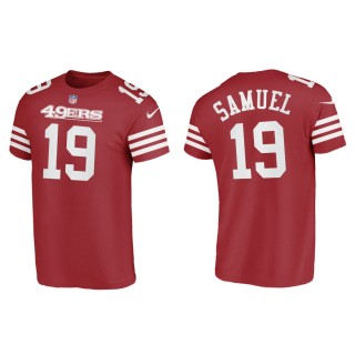 Deebo Samuel 49ers Men's Name & Number Scarlet T-Shirt