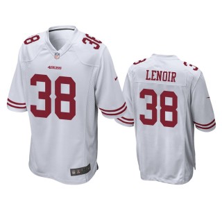 San Francisco 49ers Deommodore Lenoir White Game Jersey