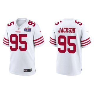 49ers Drake Jackson White Super Bowl LVIII Game Jersey