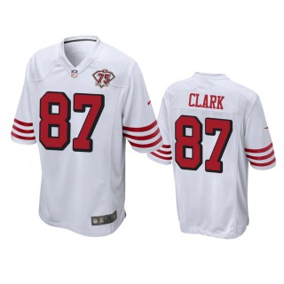 San Francisco 49ers Dwight Clark White 75th Anniversary Throwback Game Jersey