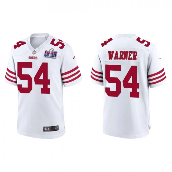 49ers Fred Warner White Super Bowl LVIII Game Jersey