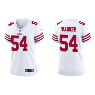Women's 49ers Fred Warner Game White Jersey