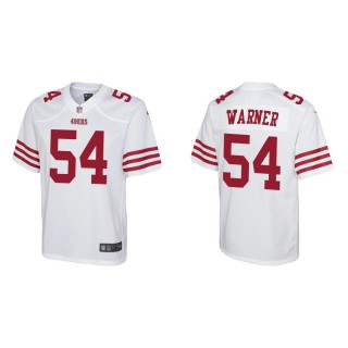 Youth 49ers Fred Warner Game White Jersey