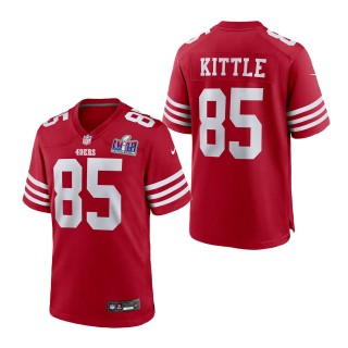 San Francisco 49ers George Kittle Scarlet Super Bowl LVIII Game Jersey