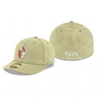 San Francisco 49ers Gold Omaha Throwback Low Profile 59FIFTY Hat