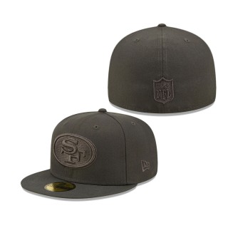 Men's San Francisco 49ers Graphite Color Pack 59FIFTY Fitted Hat