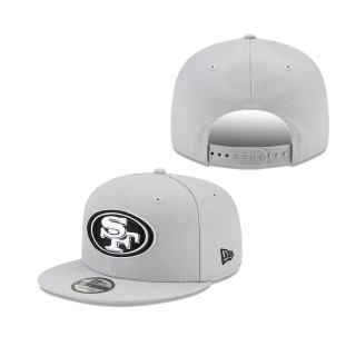 Men's San Francisco 49ers Gray Shanahan 9FIFTY Snapback Hat
