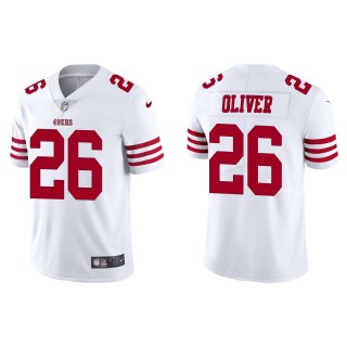 Isaiah Oliver 49ers White Vapor Limited Jersey