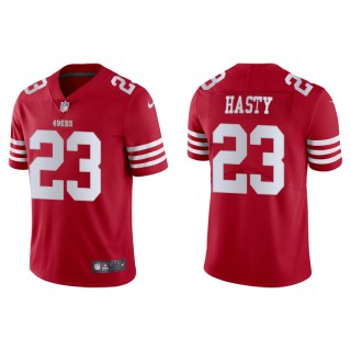 JaMycal Hasty 49ers Men's Vapor Limited Scarlet Jersey