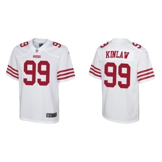 Youth 49ers Javon Kinlaw Game White Jersey