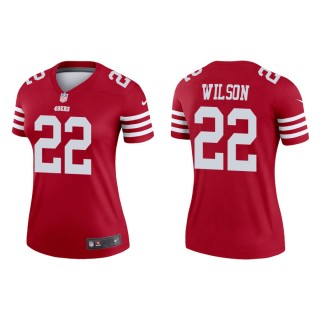 Women's 49ers Jeff Wilson Legend Scarlet Jersey