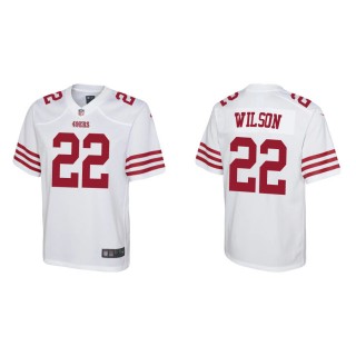 Youth 49ers Jeff Wilson Game White Jersey