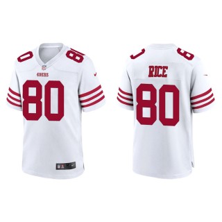 Jerry Rice 49ers Men's Game White Jersey