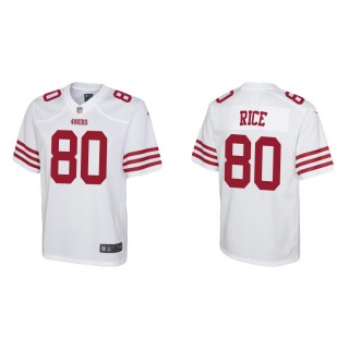 Youth 49ers Jerry Rice Game White Jersey